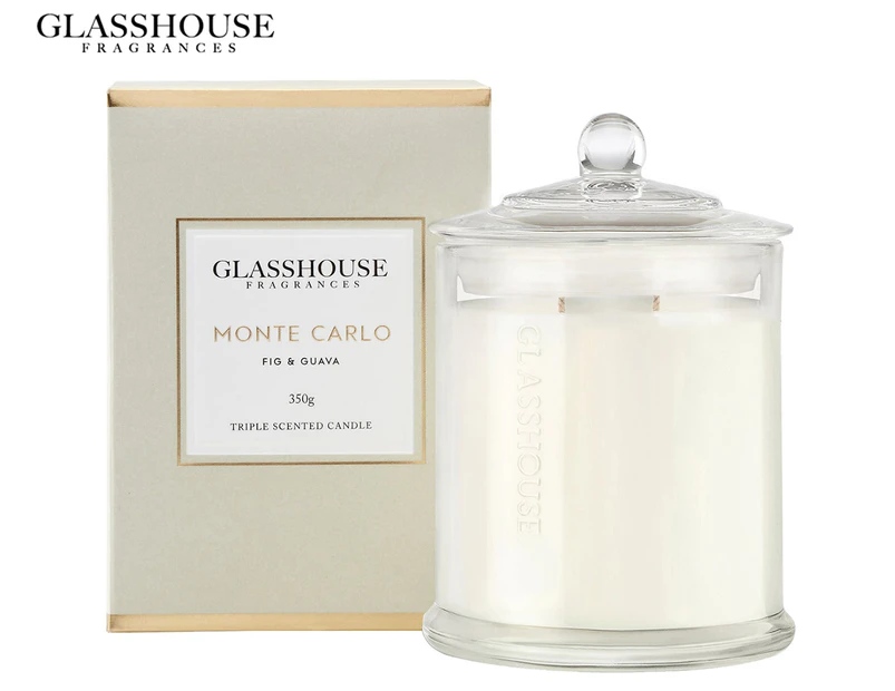 Glasshouse Monte Carlo - Fig & Guava 350g Triple Scented Candle