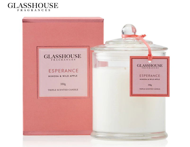 Glasshouse Esperance - Mimosa & Wild Apple 350g Triple Scented Candle