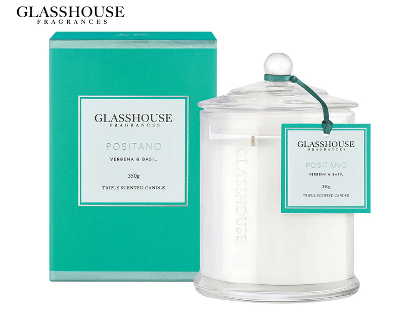 Glasshouse Positano - Verbena & Basil 350g Triple Scented Candle