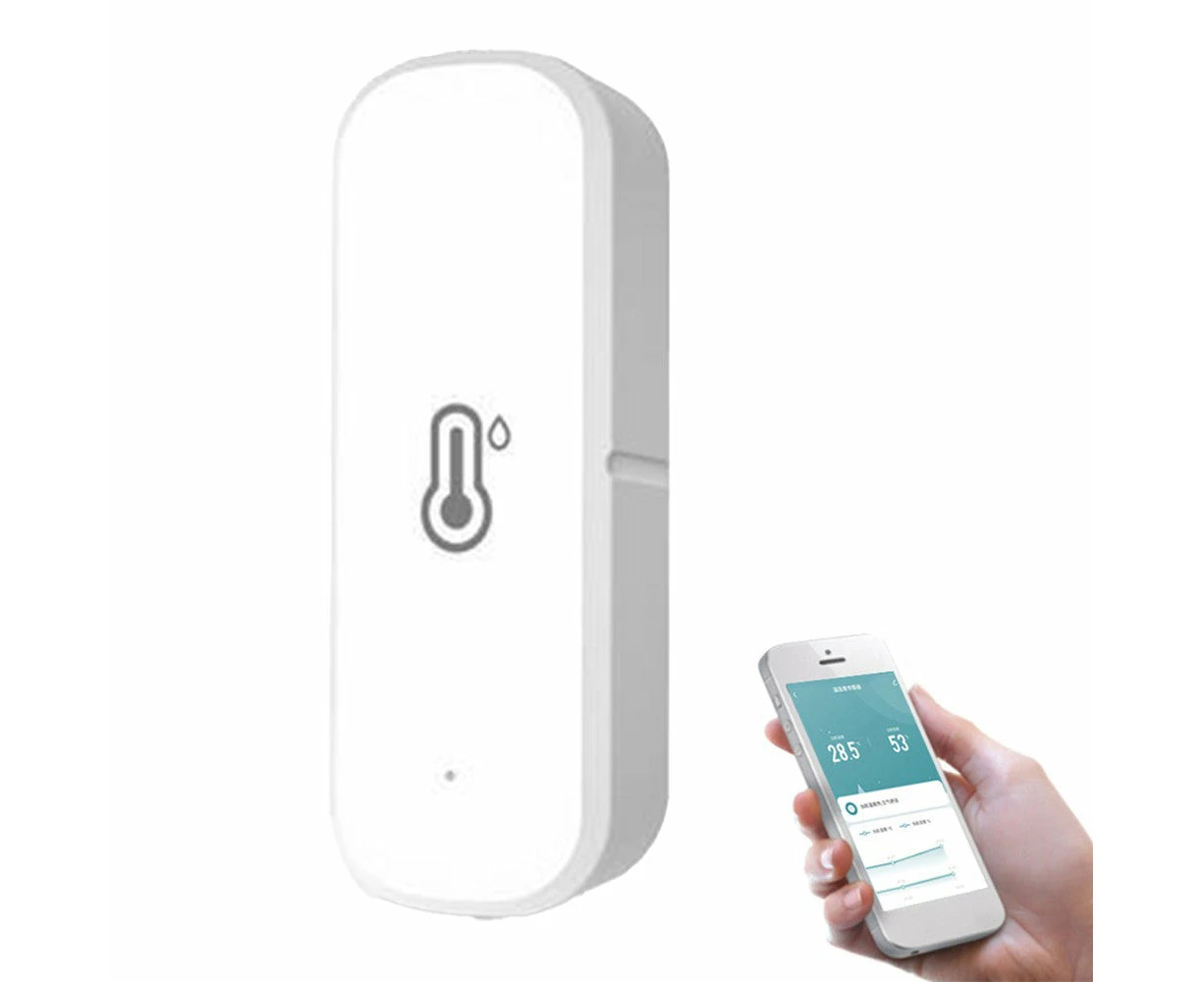 Indoor Smart WIFI Temperature and Humidity Sensor Compatible with Alexa and Google