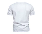 Mens Short Sleeve T-shirts-Light Blue