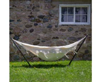 Double Cotton Hammock with Metal Stand Combo (250cm) Natural