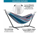 Double Cotton Hammock with Metal Stand Combo (250cm) Natural