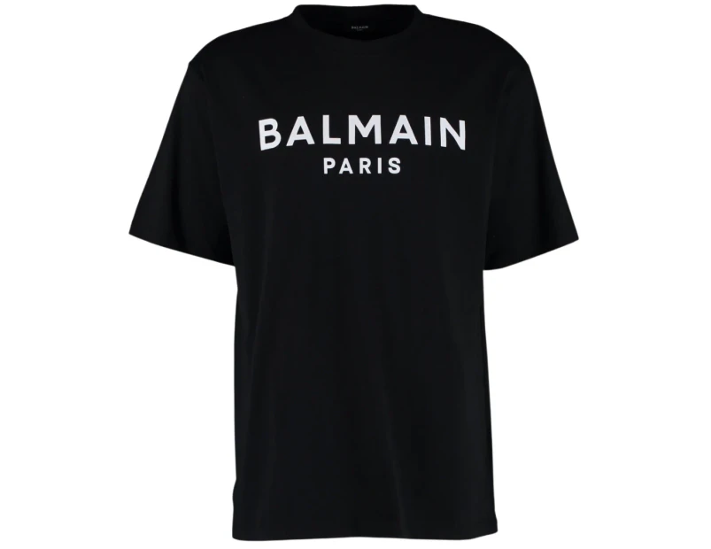 Balmain Mens BH1EG000 BB73 A63P200143 T-Shirt Black