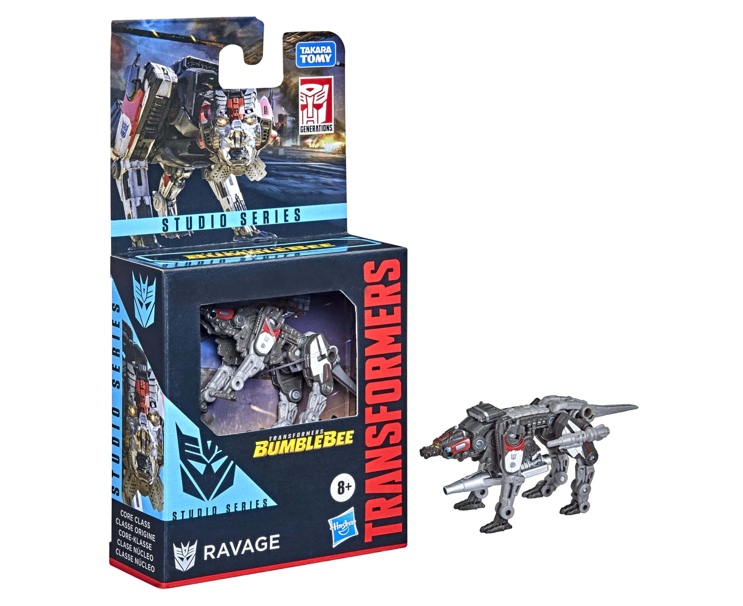 Transformers Studio Series Core Class Transformers: Bumblebee Ravage Figure, Ages 8 And Up, 3.5-inch