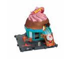 Hot Wheels City Track Set With 1 Hot Wheels Car, Track Play That Connects To Other Sets, Ice Cream Shop Playset