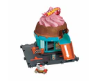 Hot Wheels City Track Set With 1 Hot Wheels Car, Track Play That Connects To Other Sets, Ice Cream Shop Playset