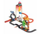 Hot Wheels City Track Set With 1 Hot Wheels Car, Track Play That Connects To Other Sets, Ice Cream Shop Playset