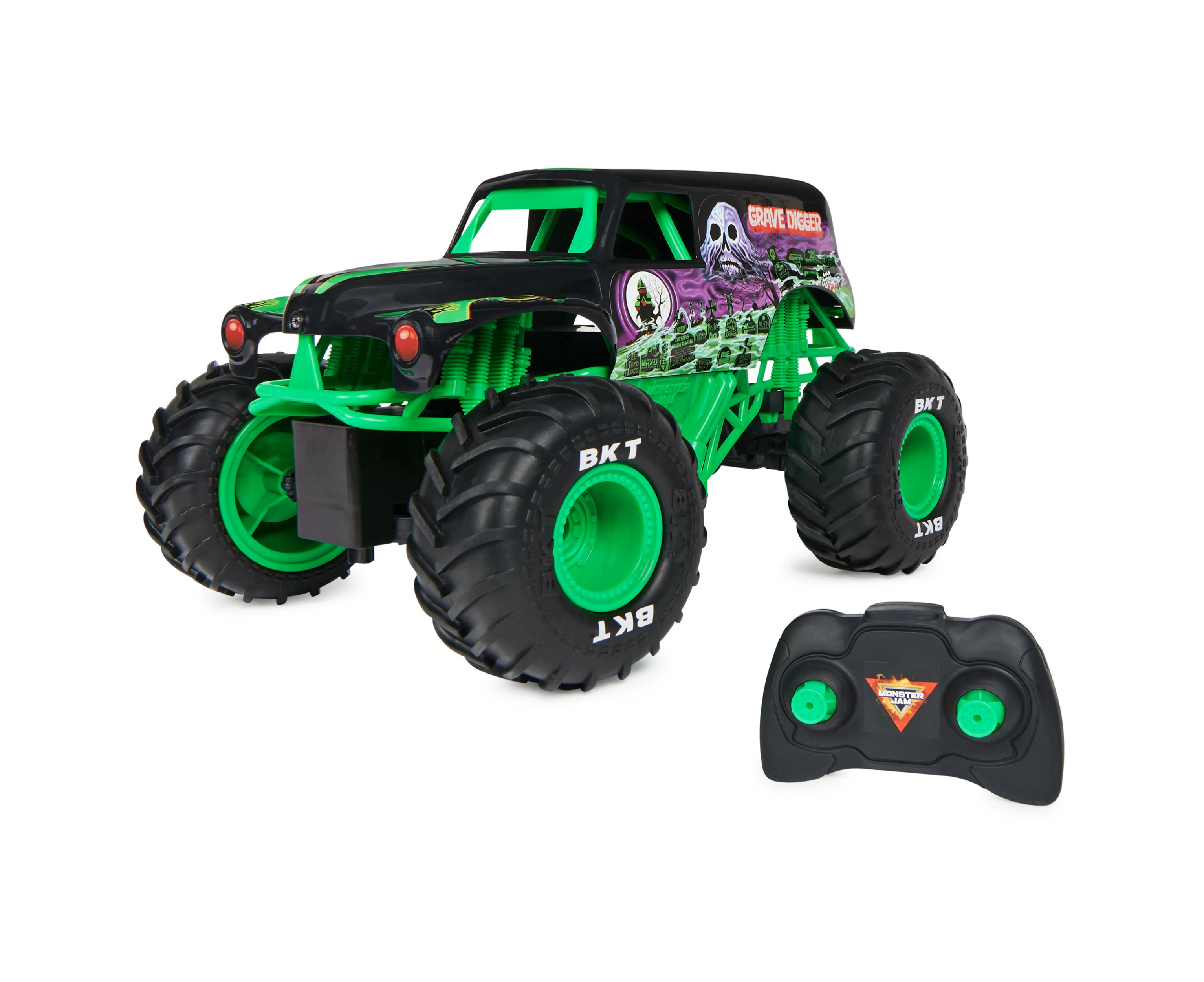 Monster Jam Official Grave Digger Remote Control Truck: Dominate Any Terrain With This 1:15 Scale Grave Digger Remote Control Truck! (ages 4+)