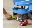 Little People Playset, Hot Wheels Racing Loops Tower, Spiral Racetrack With Stunt Ramp And Sounds