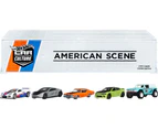 Hot Wheels Premium Car Culture American Scene Vehicles, 5-pack Of 1:64 Scale American-made Models, Real Riders Tires, For Collectors