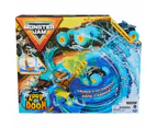 Monster Jam, Megalodon Loop Of Doom Stunt Playset With Exclusive 1:64 Scale Die-cast Monster Truck For Kids Toys For Boys Ages 3 And Up