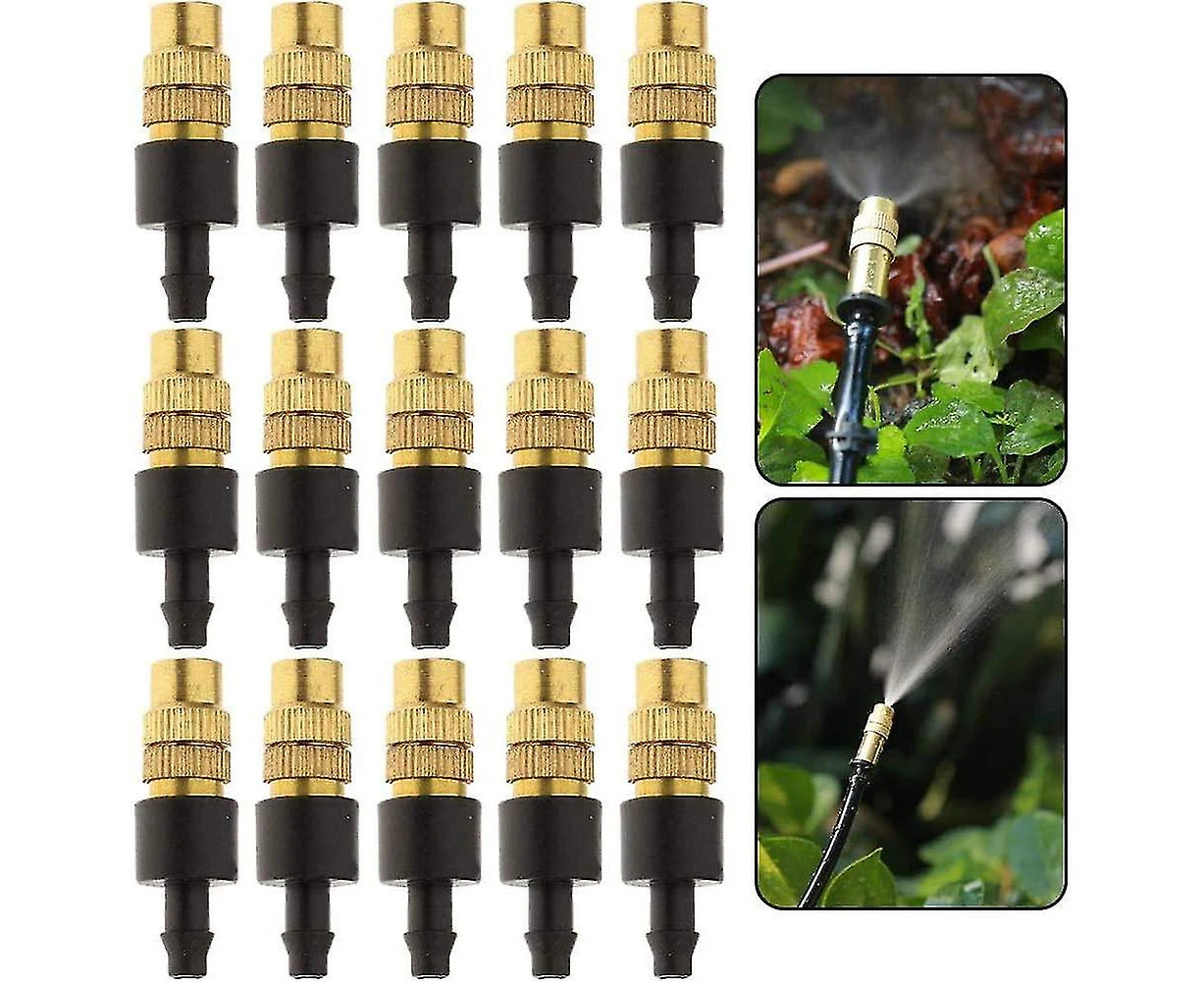 Brass Sprinkler Sprayer,adjustable Misting Nozzle For Gardening Sprinkle Brass Watering Sprinkler Sprayer For15pcs-4/7mm