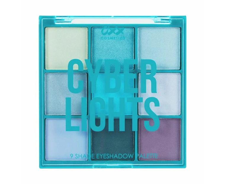 9 Shades Eyeshadow Palette, Cyber Lights - OXX Cosmetics