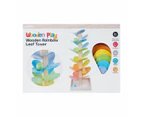 Wooden Play Rainbow Leaf Tower - Anko