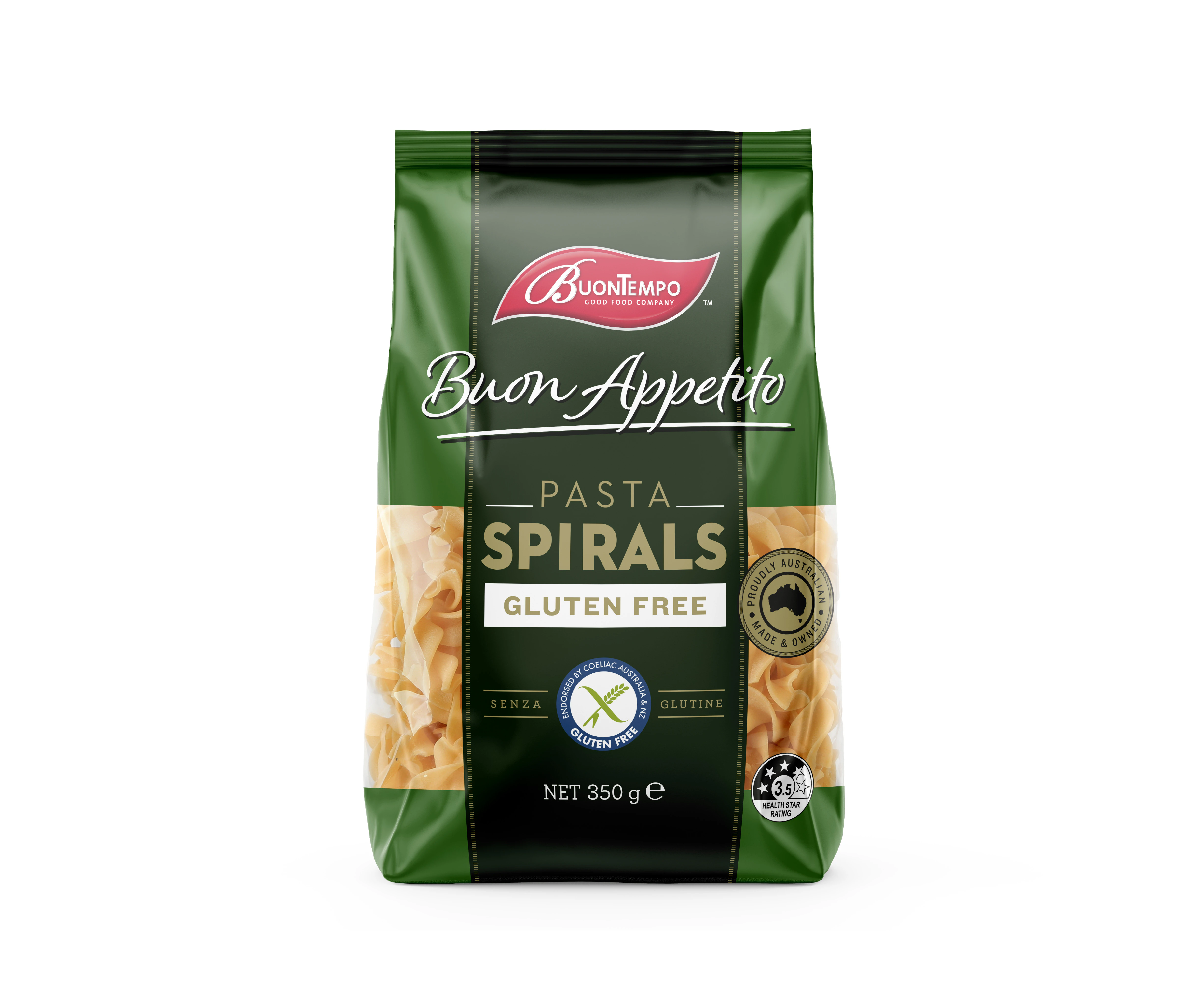 Buontempo Pasta Spirals Gluten Free 350g(Pack of 6)