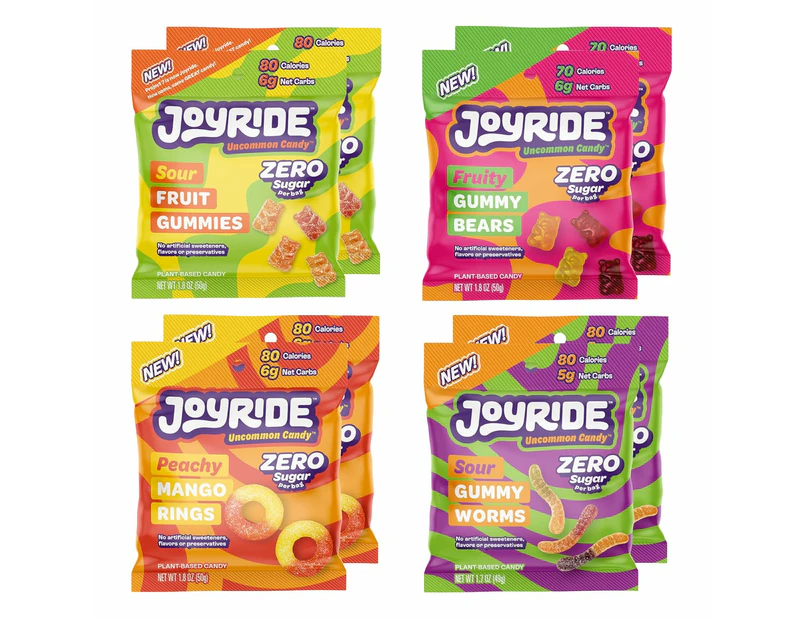 JOYRIDE Sugar-Free Gummies Variety Pack - 8 Pack