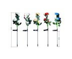 Solar Outdoor Garden Lights 1 PC Waterproof LED Flower Stake Lights Solar Lights - Pink