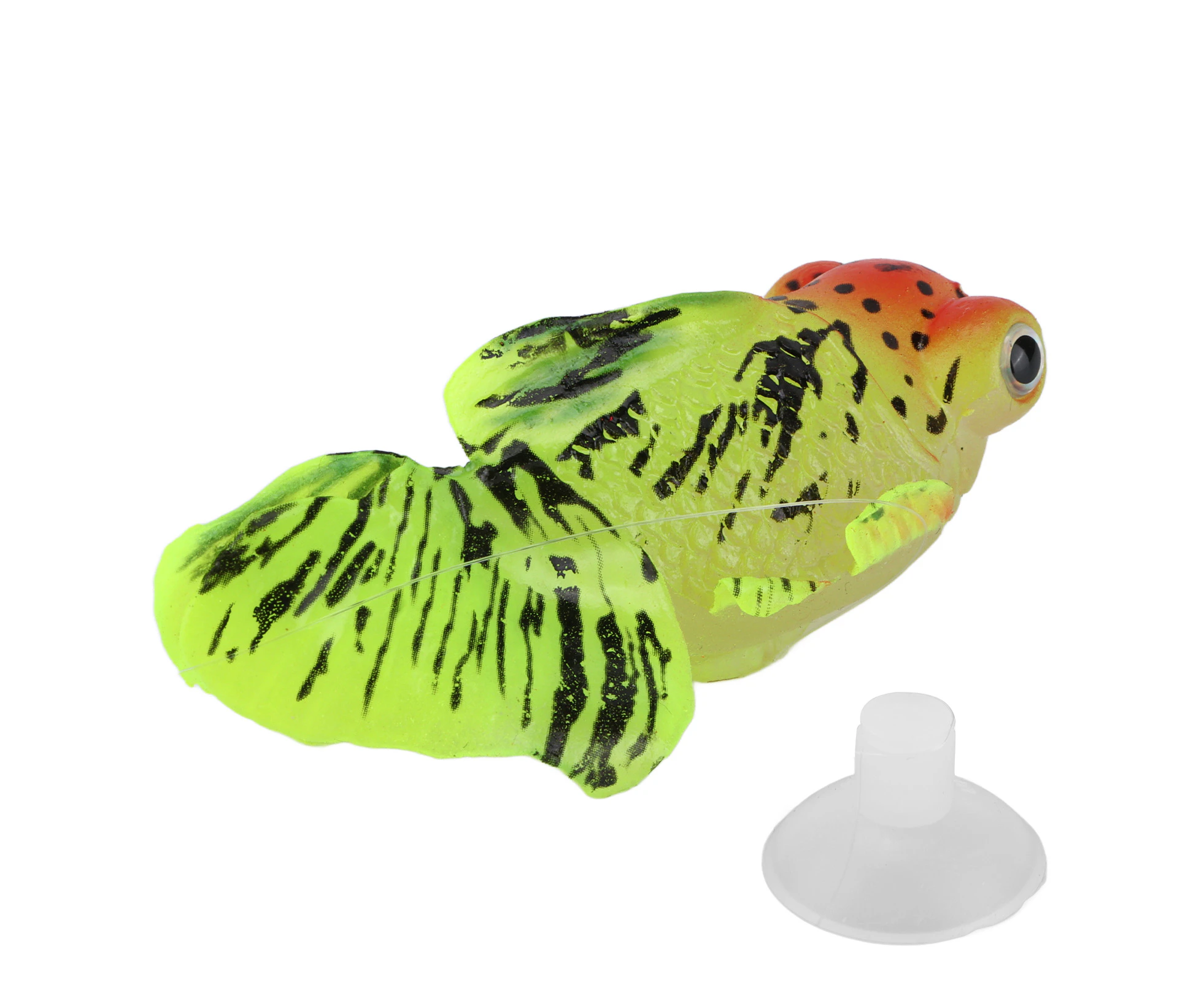 Artificial Fish Glowing Effect Silicone Simulation Gold Fish For Fish Bowl Simulation Animal Decoration