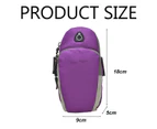 Sports Running Equipment Arm Bag Is Suitable For Mobile Phones Under 5.5 Inches,Purple