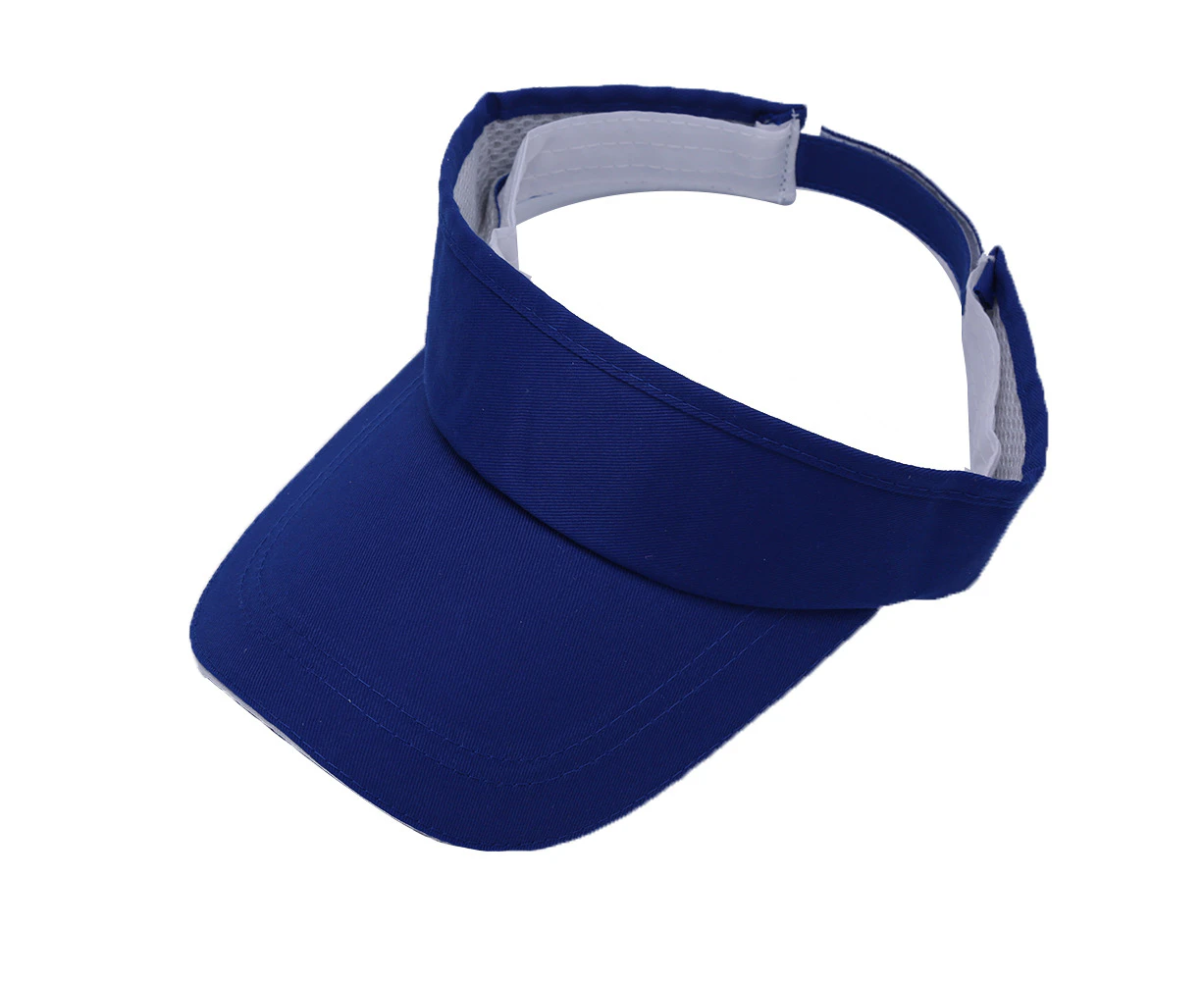 Visor Hat Wide Brim Visor Cap For Sports Golf Tennis Beach Men Women (Blue)