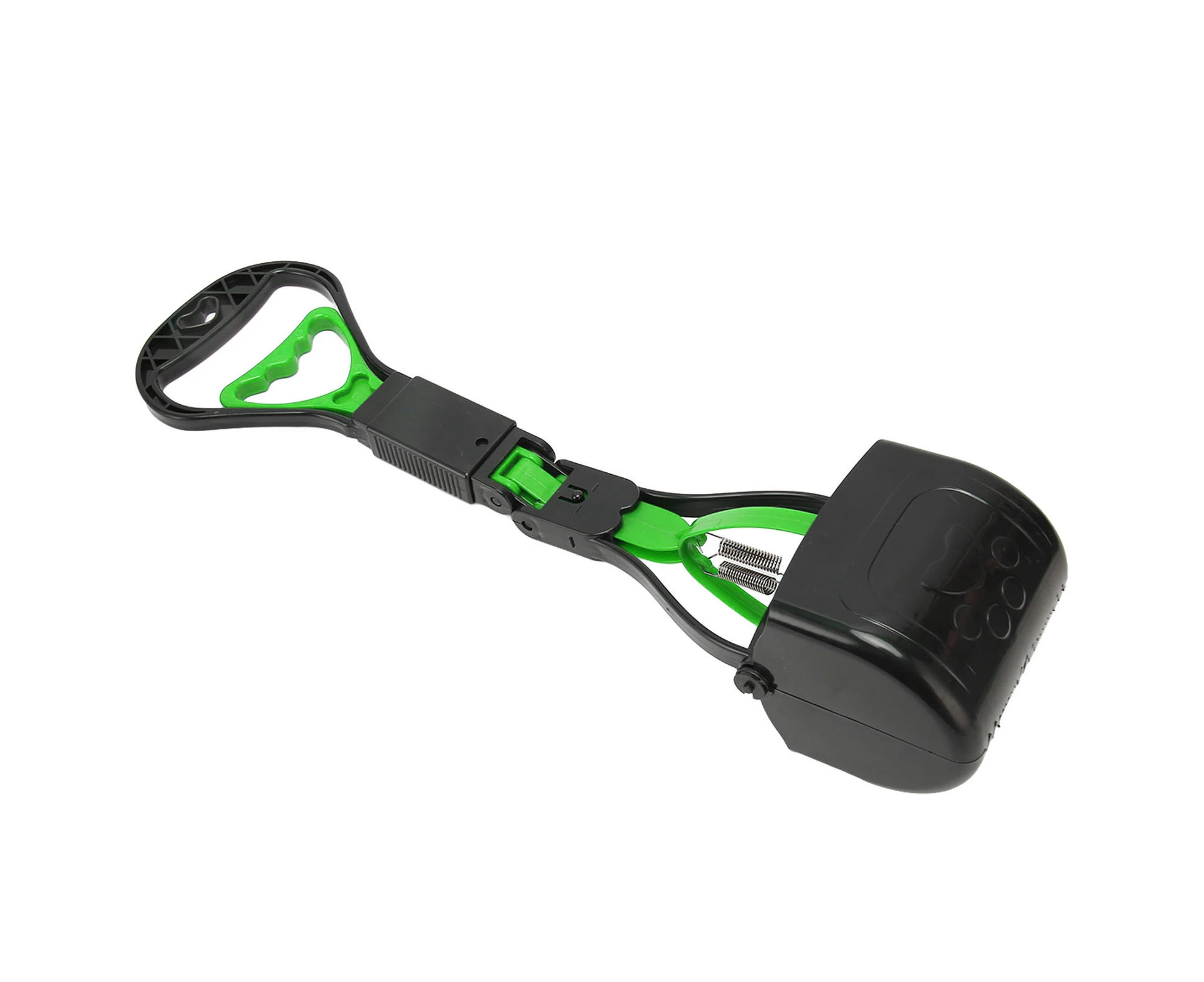 Pet Pooper Scooper Multipurpose Long Handle High Strength Durable Folding Portable Dog Poop Scooper For Outdoor Green