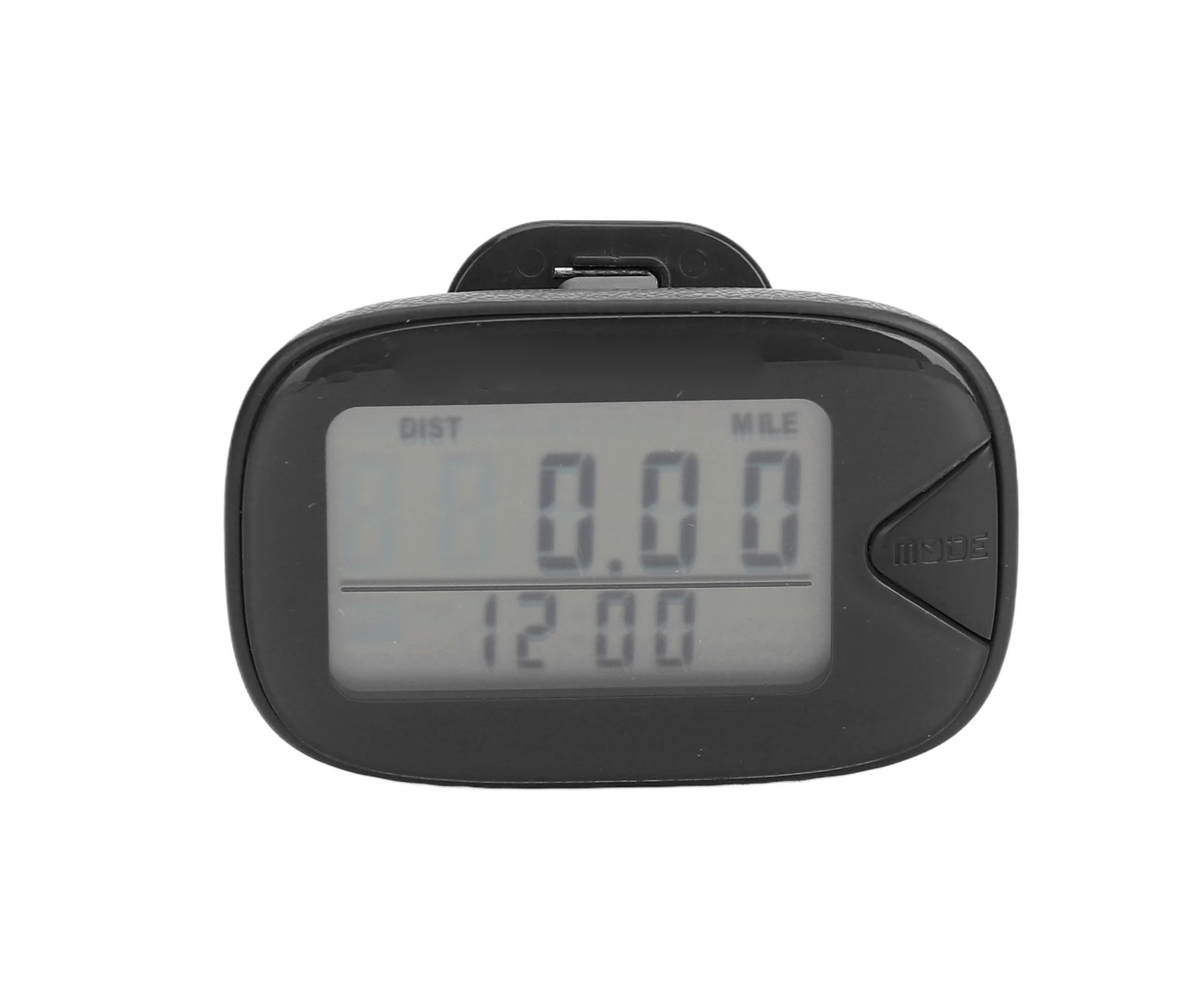 Walking Pedometer Large Digital Display Multifunctional Lightweight Accuracy Memory Step Counter For Men Women Black