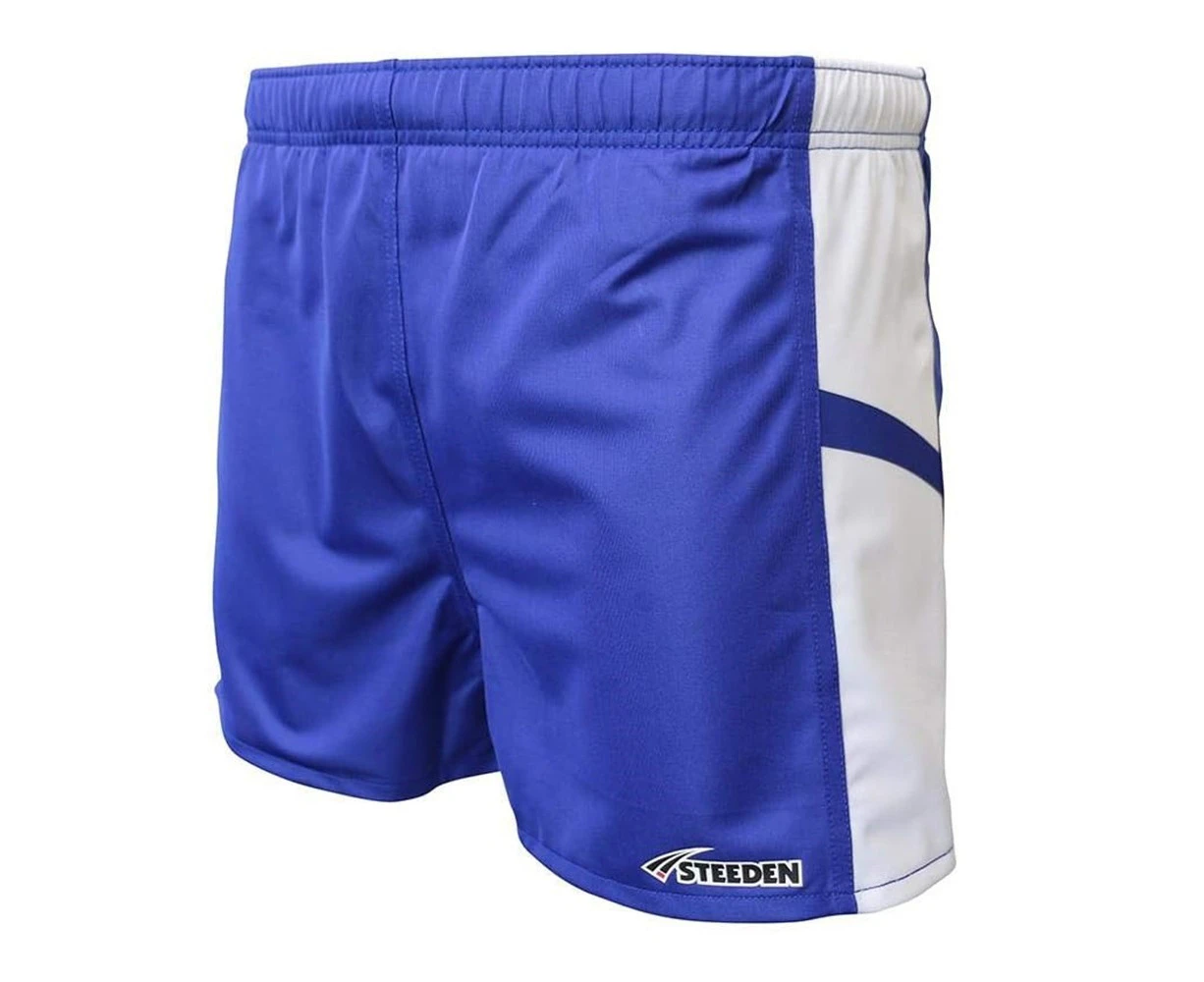 STEEDEN Men's Rugby League Shorts | Royal | White