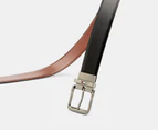 Tommy Hilfiger Men's Reversible Leather Belt - Black/Tan