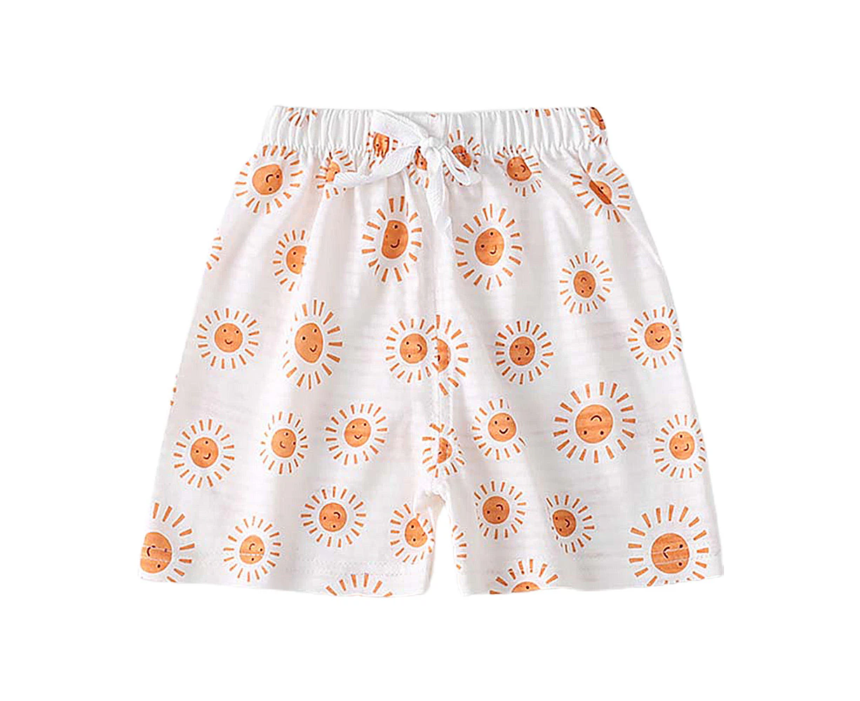 Toddler Child Baby Boys Girls Elastic Waist Drawstring Summer Shorts Beach Short Pants Trousers