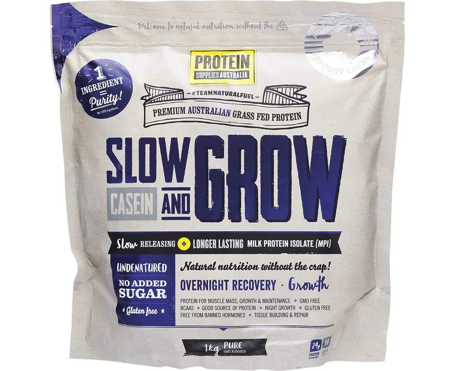 Slow & Grow Casein - Pure 1kg