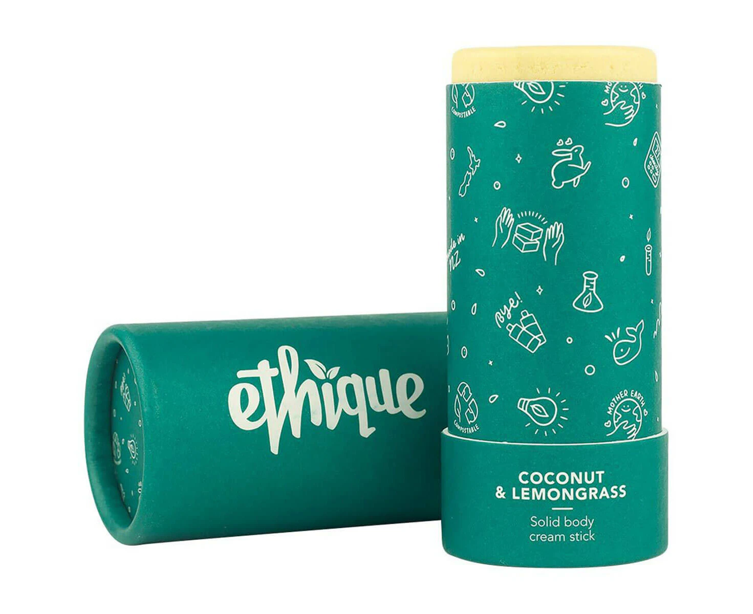 Ethique Coconut & Lemongrass Solid Body Cream Stick - 100g - Ethique