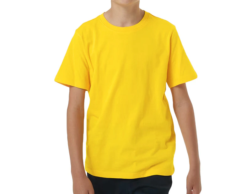 100% Cotton Kids T Shirt Childrens Boys Girls Basic Plain Short Sleeve Tee Tops