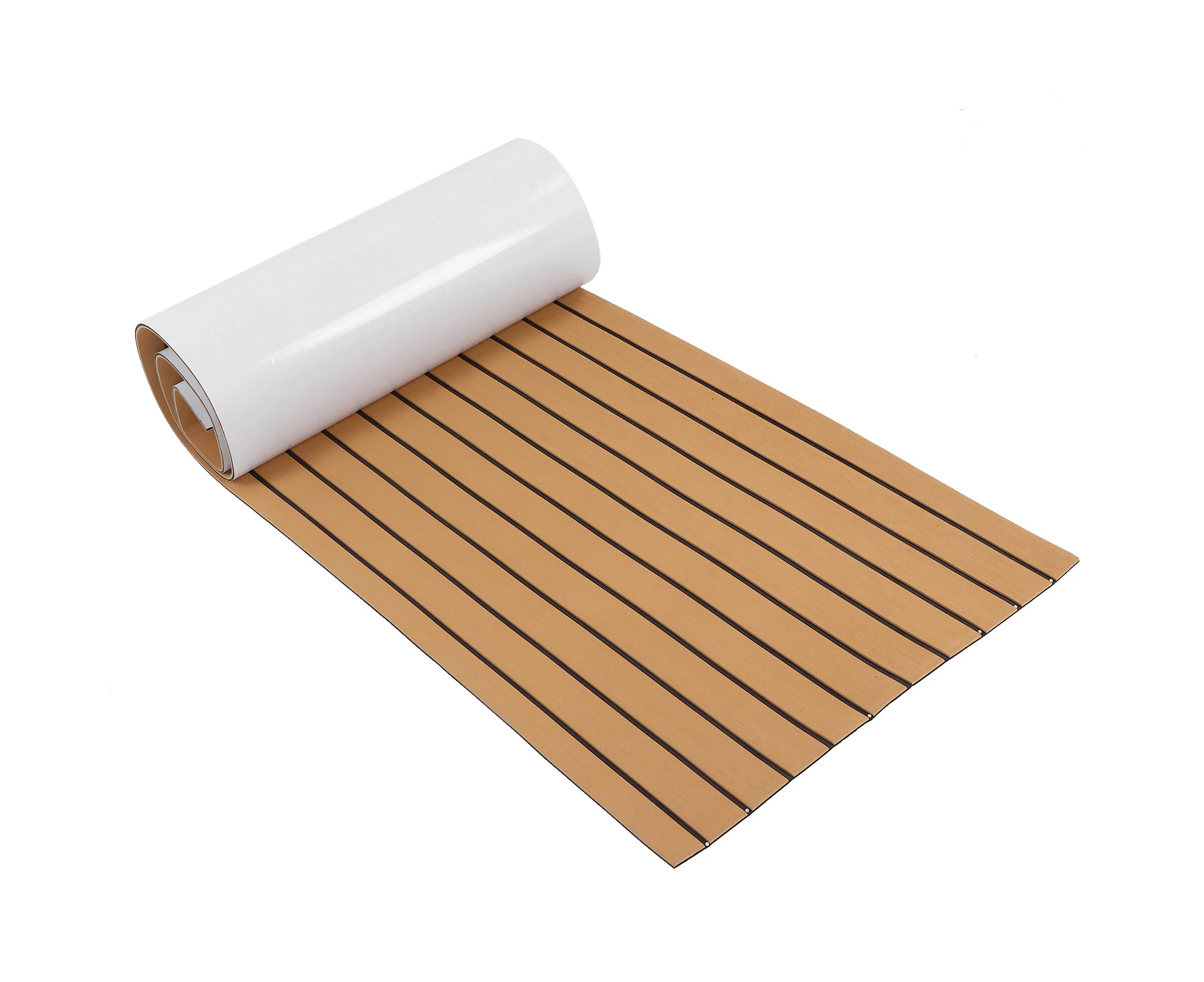 Marine Boat Flooring EVA Foam NonSlip Yacht Deck Motorhome Sheet Mat 240 x 60cm Self Adhesive(Gold Black )