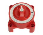 Battery Disconnect Switch 350A 48V 2 Gear Stud Red Strong Safety Marine Battery Selector Switch for RV Marine Automotive Battery 9003E