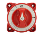 Battery Disconnect Switch 350A 48V 2 Gear Stud Red Strong Safety Marine Battery Selector Switch for RV Marine Automotive Battery 9003E