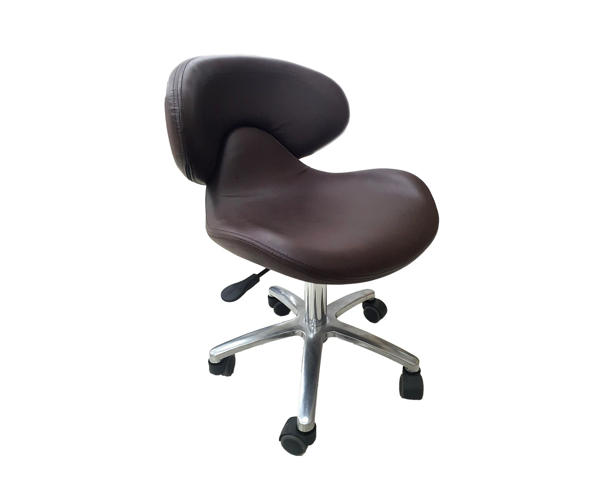 Salon Chair Stool Round Hydraulic Leather PU SC-1001 Chocolate