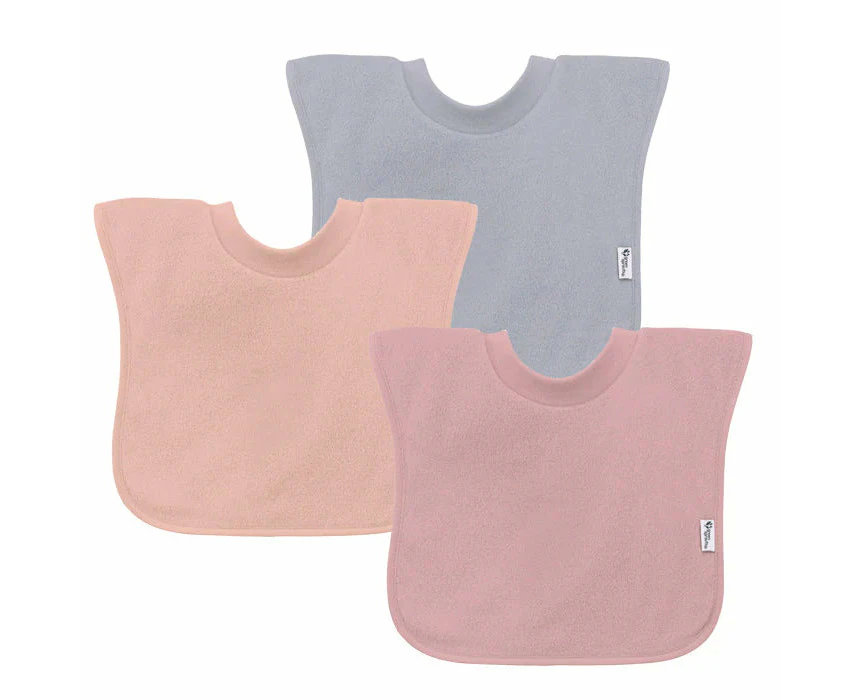 Green Sprouts | Bibs Pull Over Stay Dry (3pk) - 9-18 months - Rose