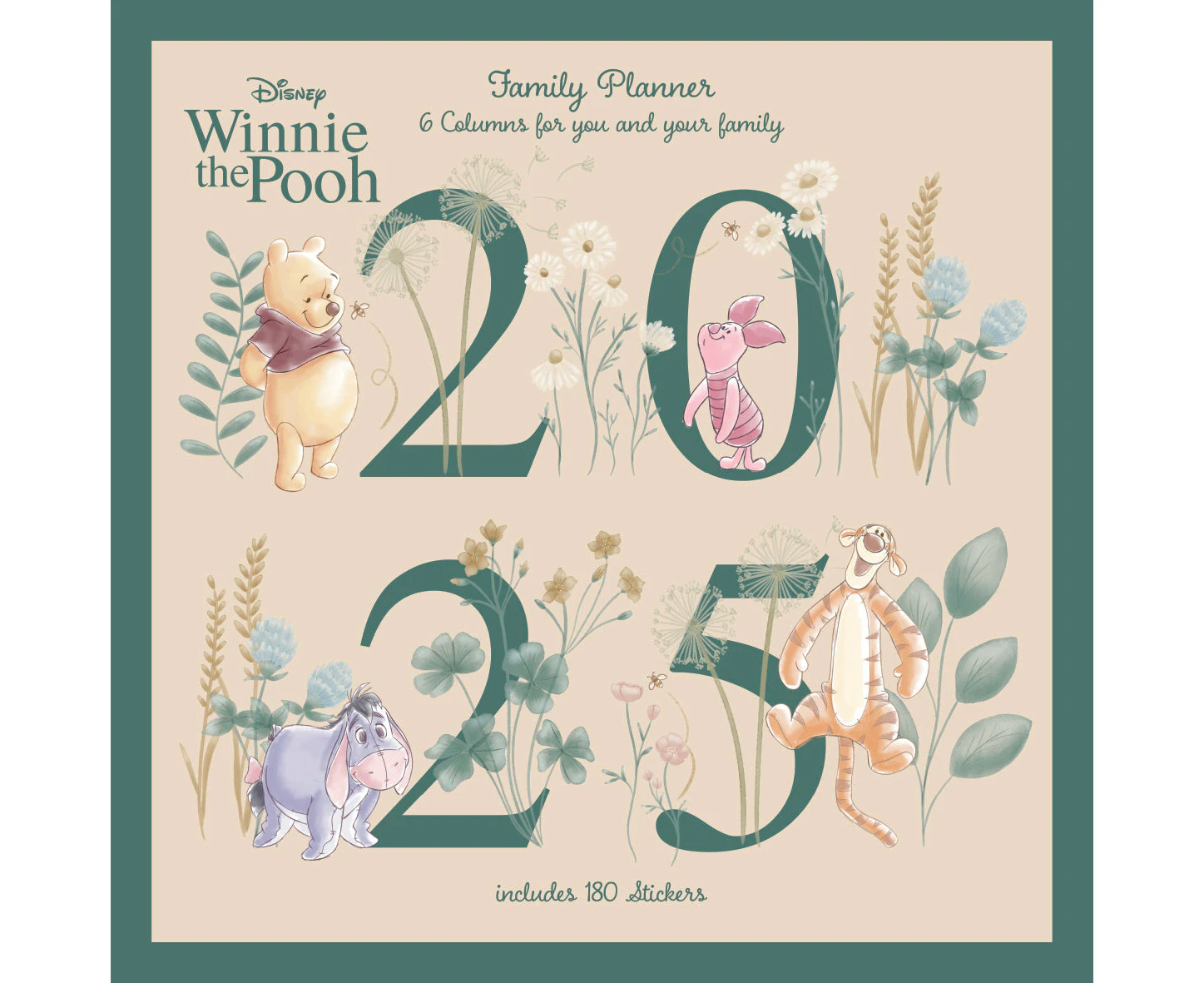 2025 Winnie The Pooh Family Wall Calendar