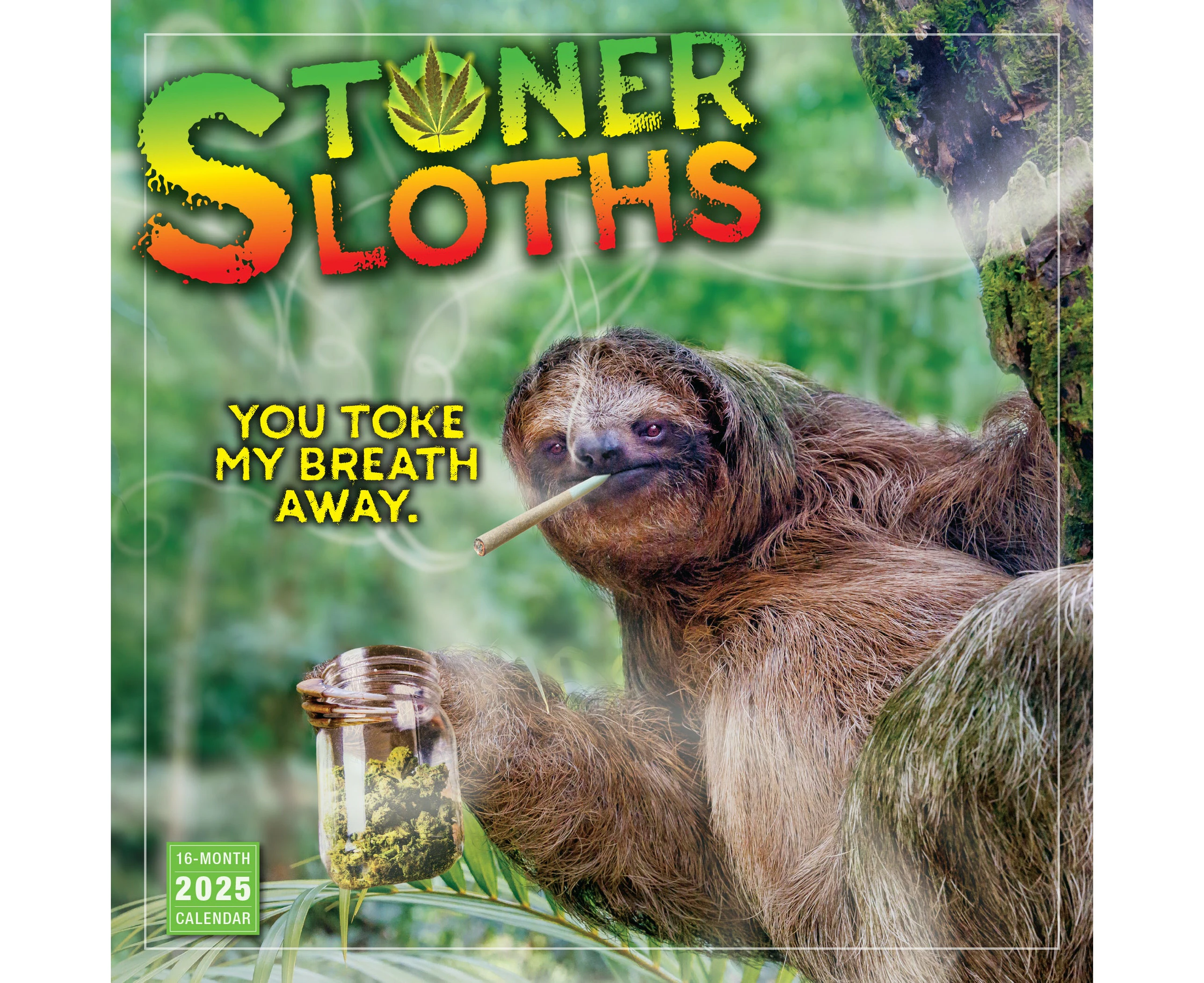 2025 Stoner Sloths Wall Calendar