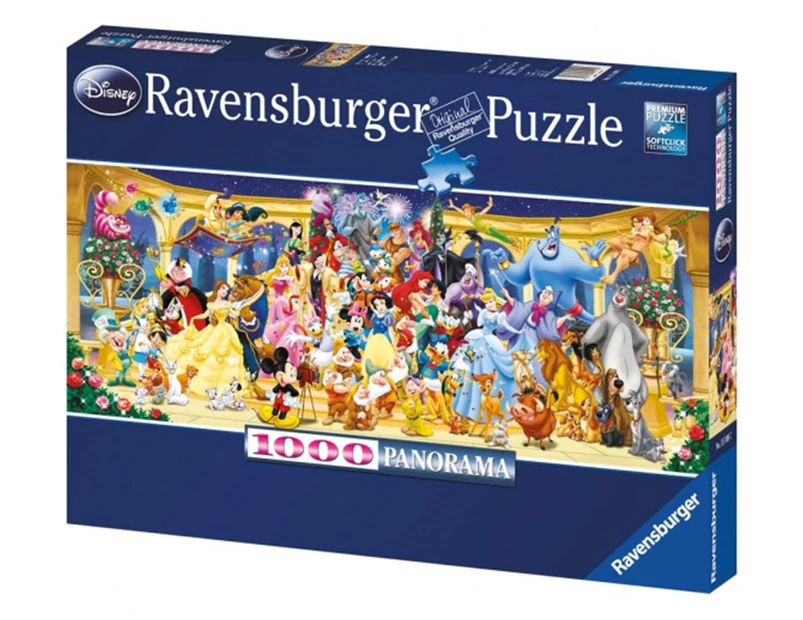 Ravensburger Disney Group Photo Panorama 1000-Piece Jigsaw Puzzle