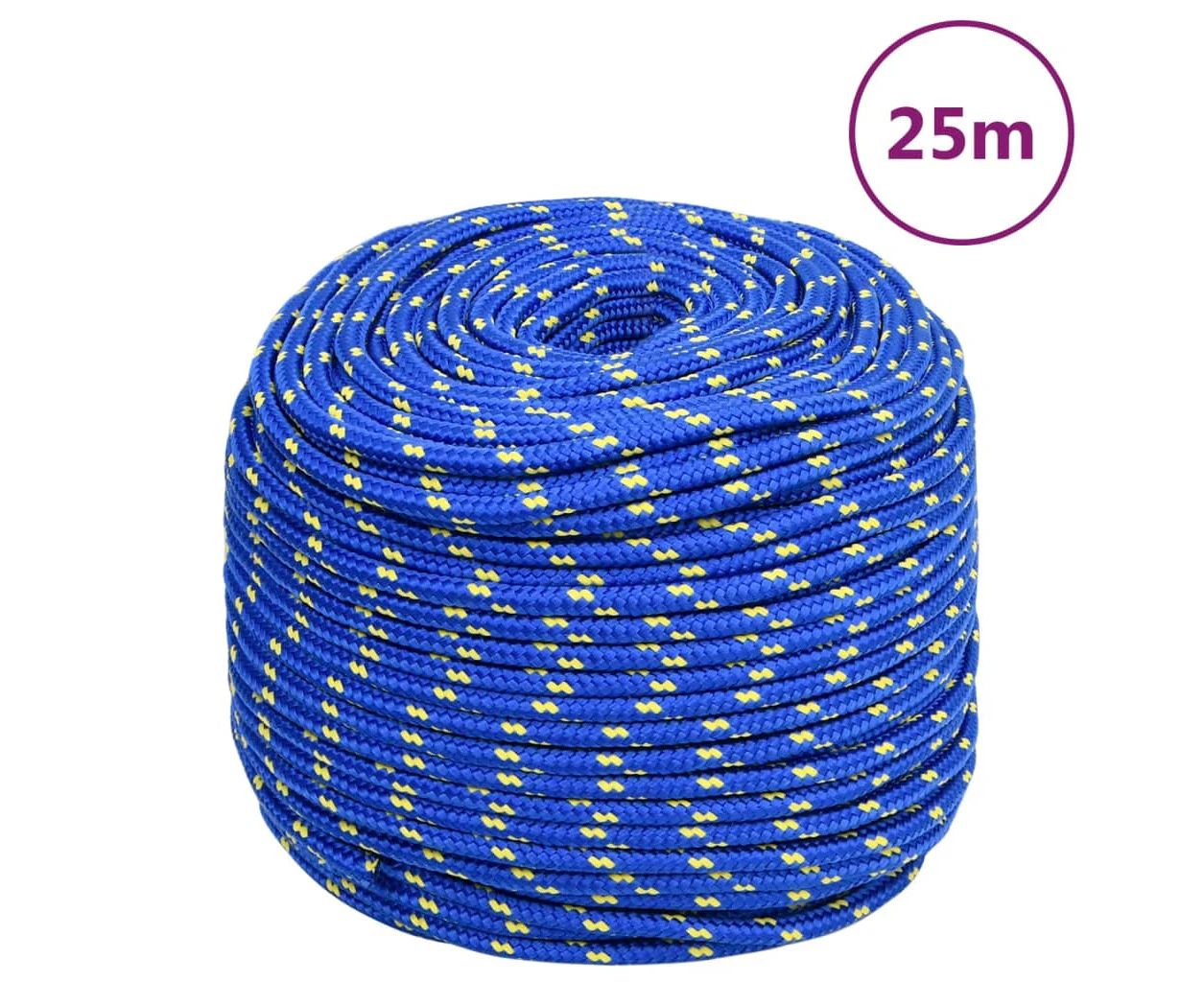 vidaXL Boat Rope Blue 8 mm 25 m Polypropylene