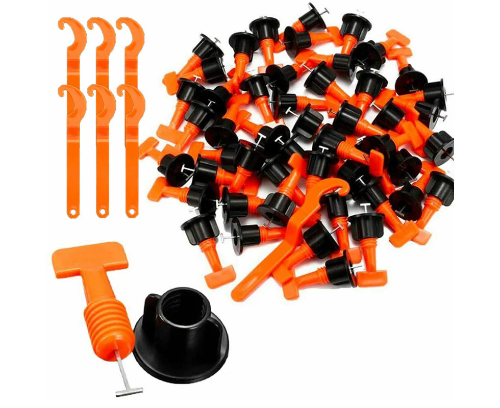 BJWD 300x Tile Leveling System Clips Levelling Spacer Tiling Tool Floor Wall Wrench