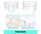 BJWD Dog Playpen Enclosure Portable Panel Pet Playpen Fold Puppy Exercise Play Fence 8Panels