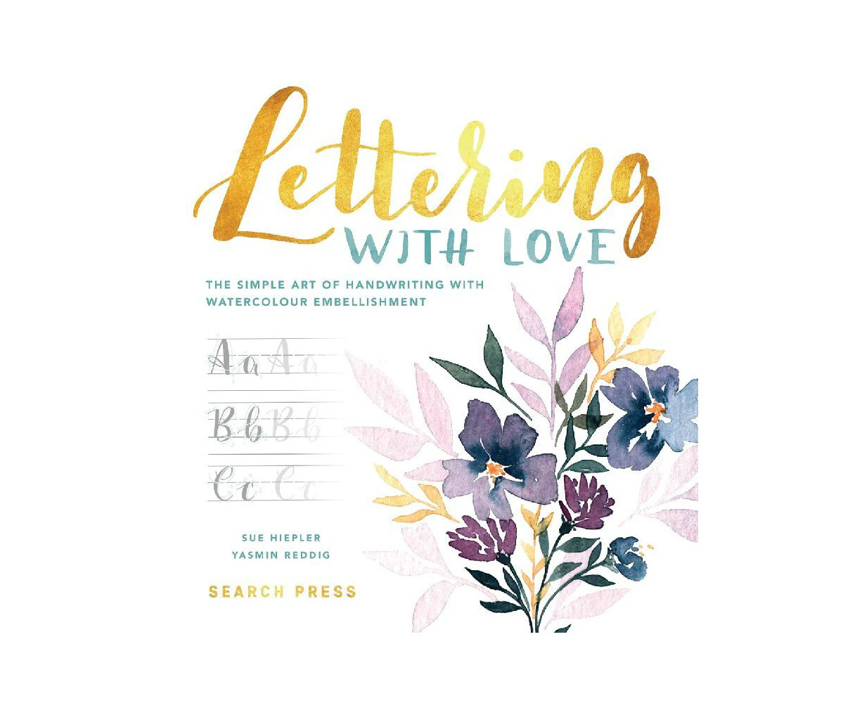 Search Press Lettering With Love Paperback Learning Creative Book 112-Pages