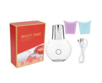 Ultrasonic Skin Scrubber Spatula for Blackhead Removal, Pore Cleaning, and Skin Lifting in White