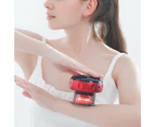 Electric Cupping Therapy Smart Red Light Heating Scraping Massager - red