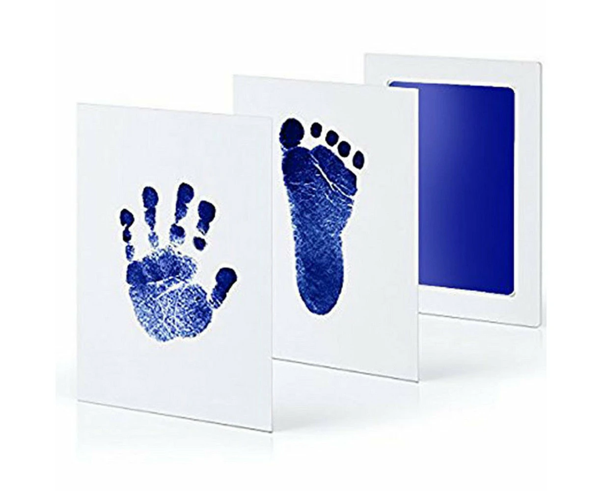 Baby Hand Foot Print Kit Keepsake New born Footprint Handprint -Blue