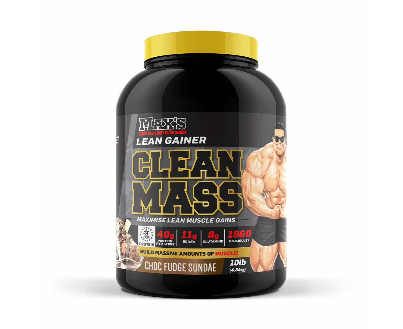 Max's Clean Mass Protein Powder Choc Fudge Sundae