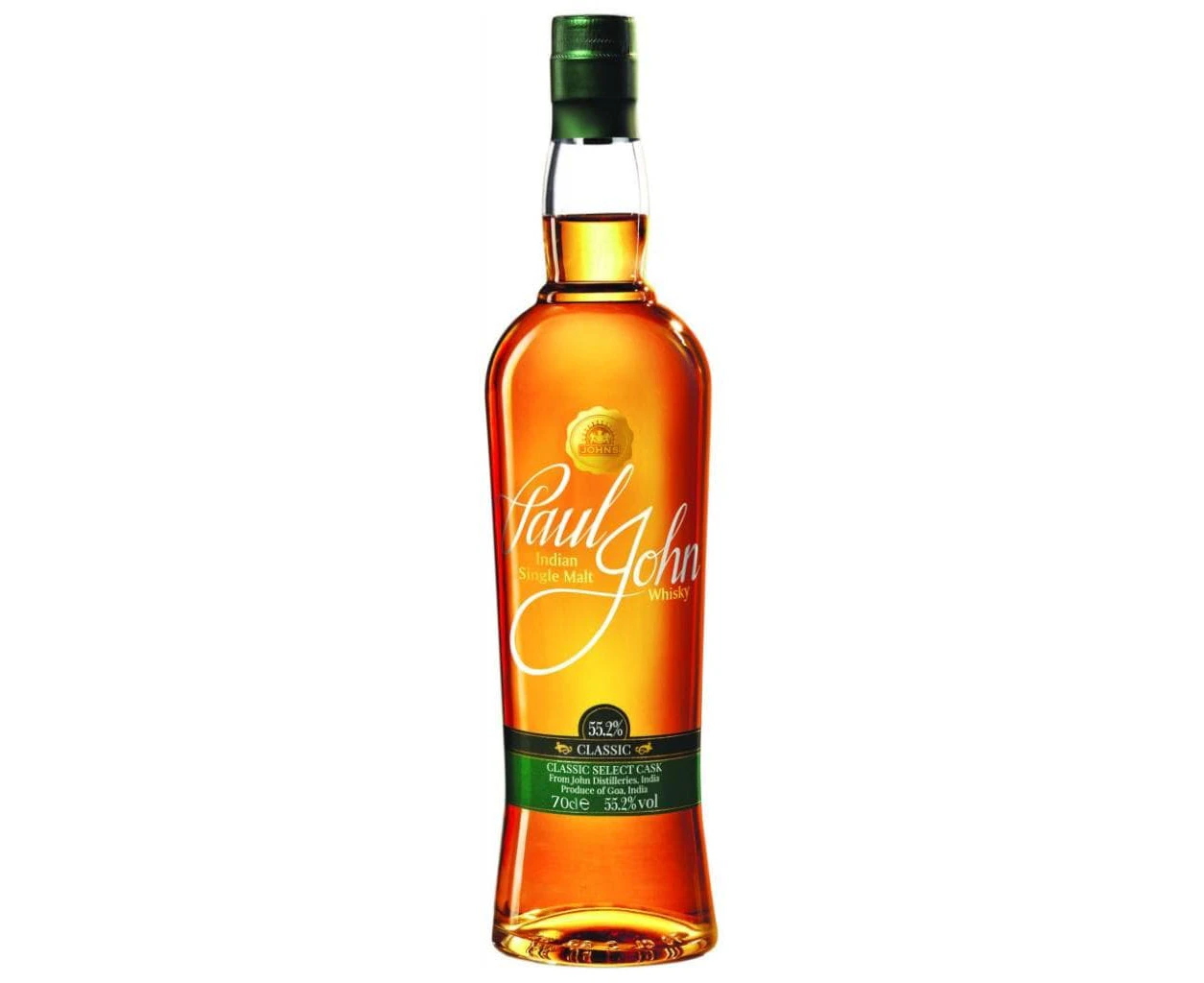 PERSONALISED PAUL JOHN INDIAN SINGLE MALT CLASSIC 55.5% 700ML